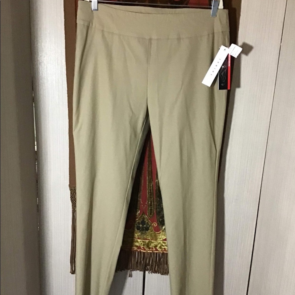 Tribal flatten It Slimming khaki pants size 14 NWT